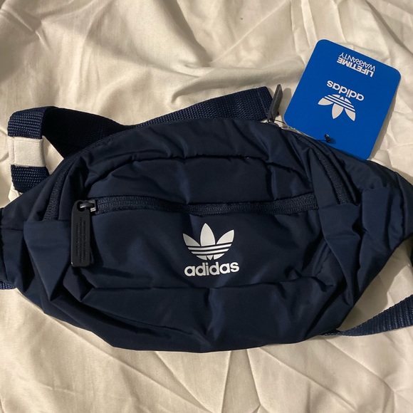 navy blue adidas fanny pack